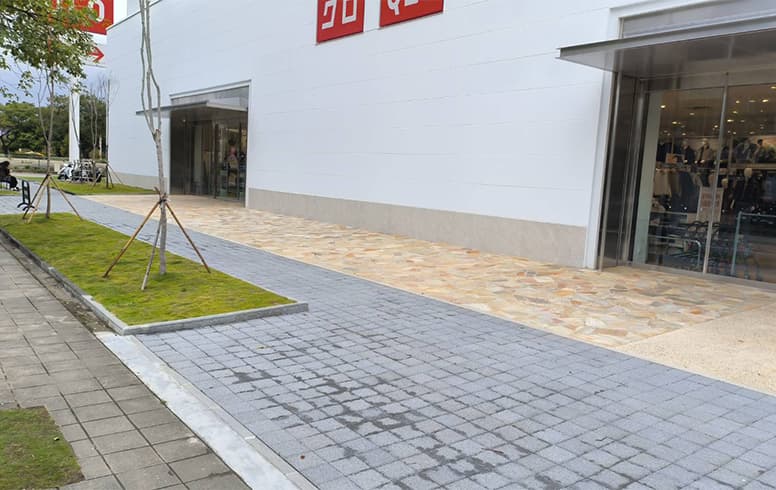 Uniqlo青埔賣場使用久大室內平光水泥漆