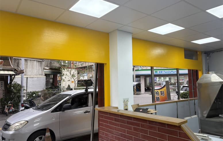 台中海線當歸鴨麵線連鎖店使用久大室內平光水泥漆